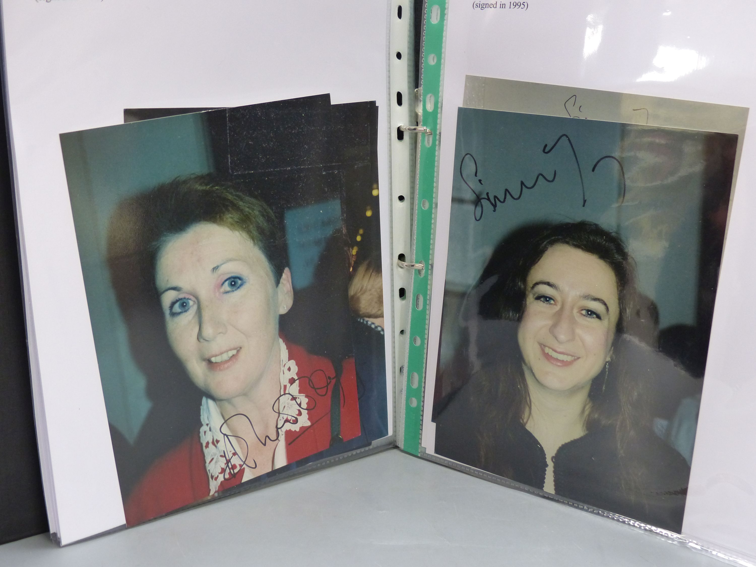 Album of more than 100 signed photographs of classical music singers, instrumentalists and conductors